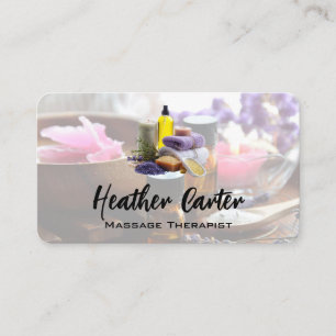 Day Spa   Bath Salts Oils and Herbal Soaps Business Card
