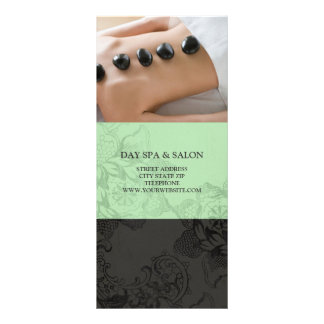 Day Spa Massage Therapy Price List {Mint Green} Rack Card
