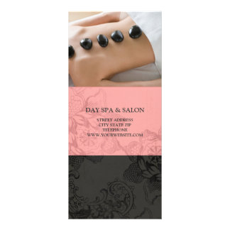 Day Spa Massage Therapy Price List {Peach} Rack Card