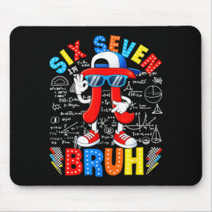 Day symbol 67 six seven meme math teacher boys kid mouse mat