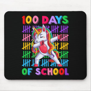Day Teacher Kids Costume Unicorn 100 Days Of Schoo Mouse Mat