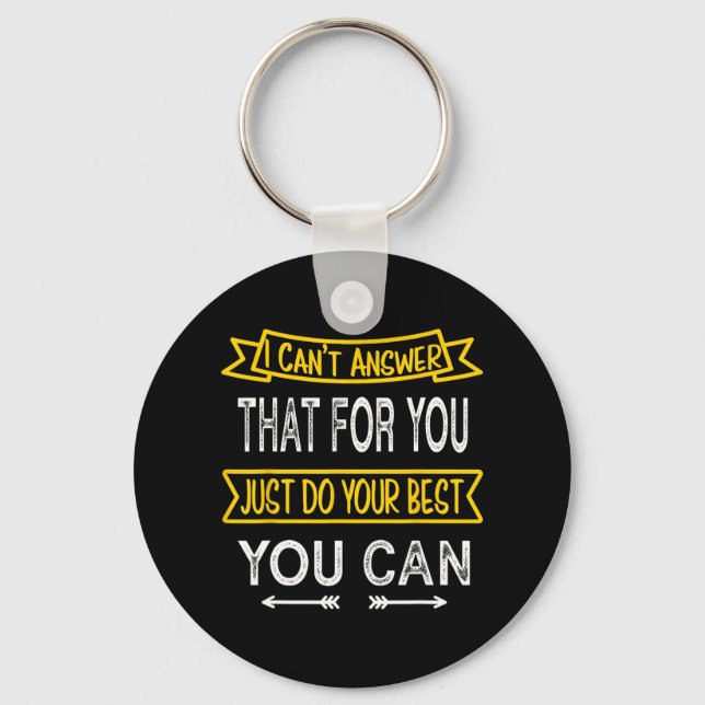 Day Teacher Shirt Standardised Exam Staar Fsa Test Key Ring (Front)