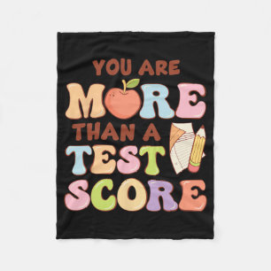 Day Teacher Shirt You Are More Than A Test Score K Fleece Blanket