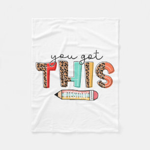Day Teacher Shirt You Got This Gifts For Women Kid Fleece Blanket