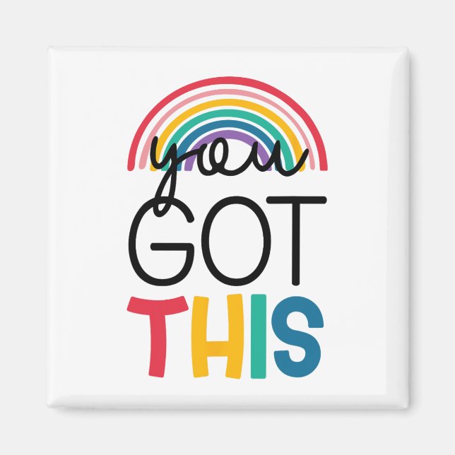 Day Teacher Shirt You Got This Gifts For Women Kid Magnet (Front)