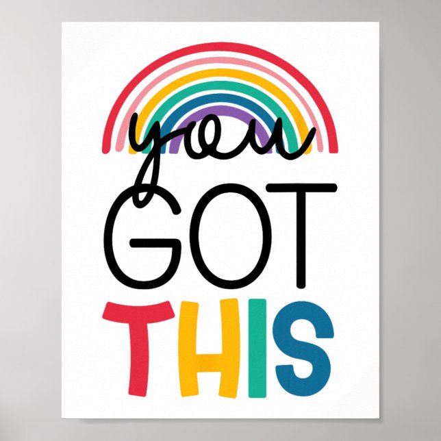 Day Teacher Shirt You Got This Gifts For Women Kid Poster (Front)
