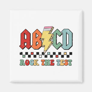 Day Teacher Student Motivational Retro Rock The Te Magnet