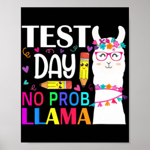 Day Test Day No Prob Llama Llama Teacher  Poster