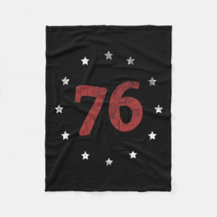 Day The Spirit 76 Shirt Retro 4th Of July Gift Fleece Blanket