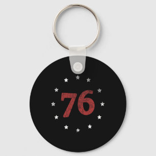 Day The Spirit 76 Shirt Retro 4th Of July Gift Key Ring