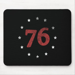 Day The Spirit 76 Shirt Retro 4th Of July Gift Mouse Mat