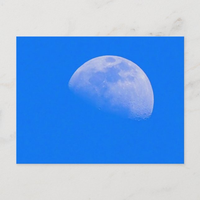 Day time Moon on a bright Spring day Postcard (Front)