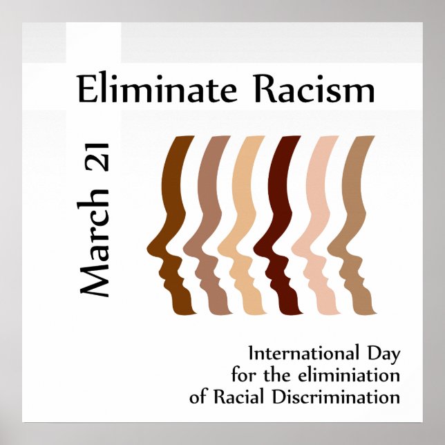 Day to celebrate elimination of racism poster (Front)