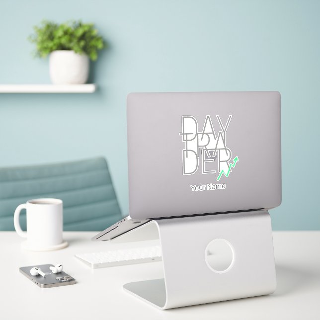 Day Trader and Cryptocurrencies Stock Exchange (Laptop On Desk)