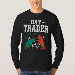 Day Trader Bullish Bearish Crypto Stocks Investor T-Shirt