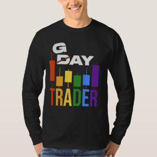Day Trader Strike Through Gay Trader LGBT Trading T-Shirt