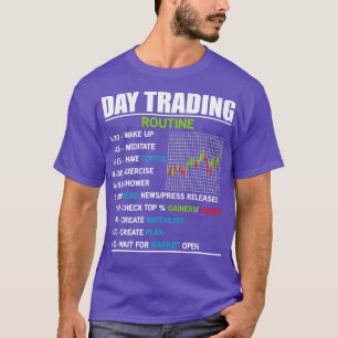 Day trading stock market routine checklist stocks T-Shirt