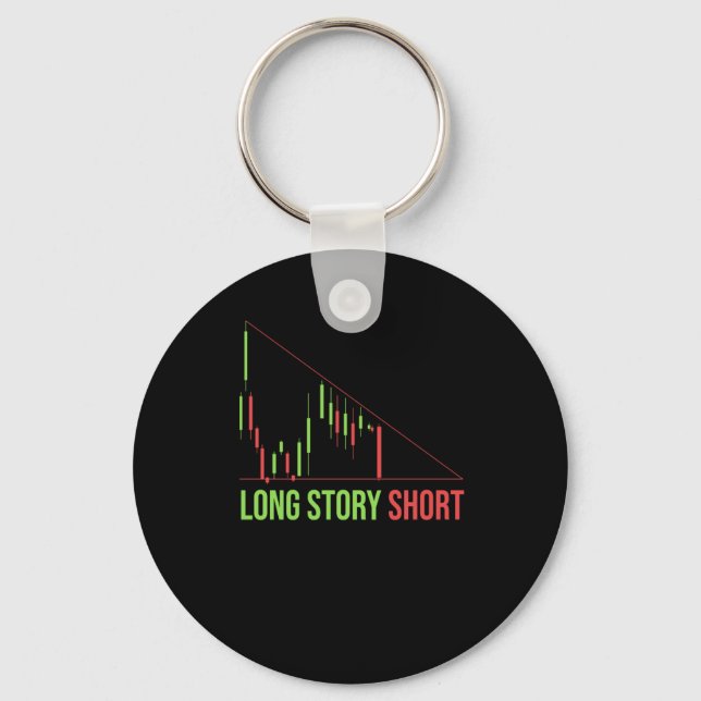 Day Trading Trader Stock Market Key Ring (Front)