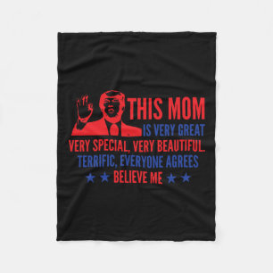 Day Trump Funny Quotes Election 2024 Fleece Blanket