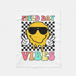 Day Vibes Summer Teacher Kids Last Day Of School K Fleece Blanket