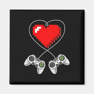 Day Video Game Controller Heart Gamer Gift Boys 1 Magnet
