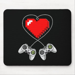 Day Video Game Controller Heart Gamer Gift Boys Mouse Mat