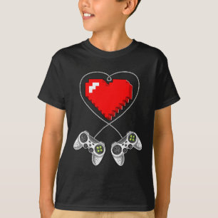 Day Video Game Controller Heart Gamer Gift Boys T-Shirt