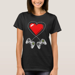 Day Video Game Controller Heart Gamer Gift Boys T-Shirt