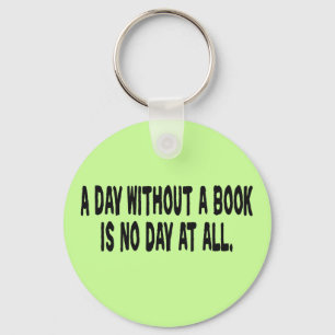 Day Without a Book Keychain