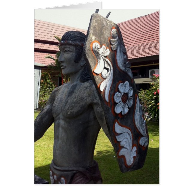 Dayak Statue Kalimantan Indonesia Airport (Front)