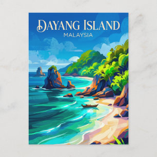 Dayang Island Malaysia Postcard