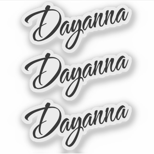 Dayanna name x3 vinyl (Front)