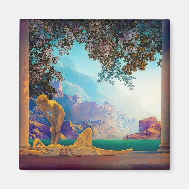 Daybreak, 1922 by Maxfield Parrish Magnet (Front)