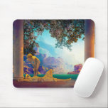 Daybreak, 1922 by Maxfield Parrish Mouse Mat<br><div class="desc">Maxfield Parrish - Daybreak, 1922. Maxfield Parrish was an American painter and illustrator active in the first half of the 20th century. He is known for his distinctive saturated hues and idealised neo-classical imagery.</div>