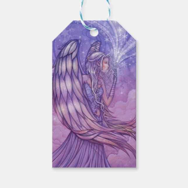Daybreak Angel Fantasy Art Gift Tags (Front)