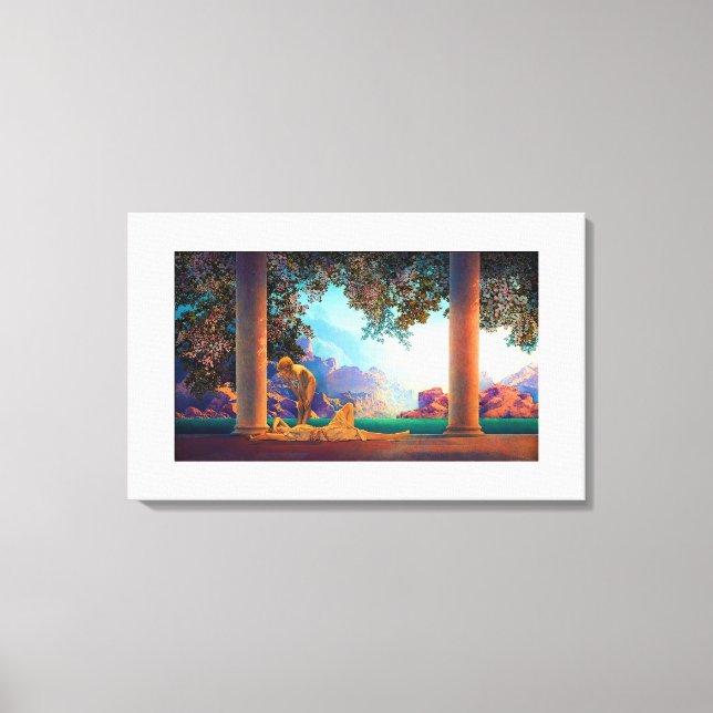 DAYBREAK Maxfield Parrish 1922 ... 2025  Canvas Print (Front)