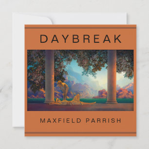 DAYBREAK Maxfield Parrish 1922 .. Hi-Def Flat Card