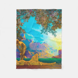 Daybreak Maxfield Parrish Fleece Blanket
