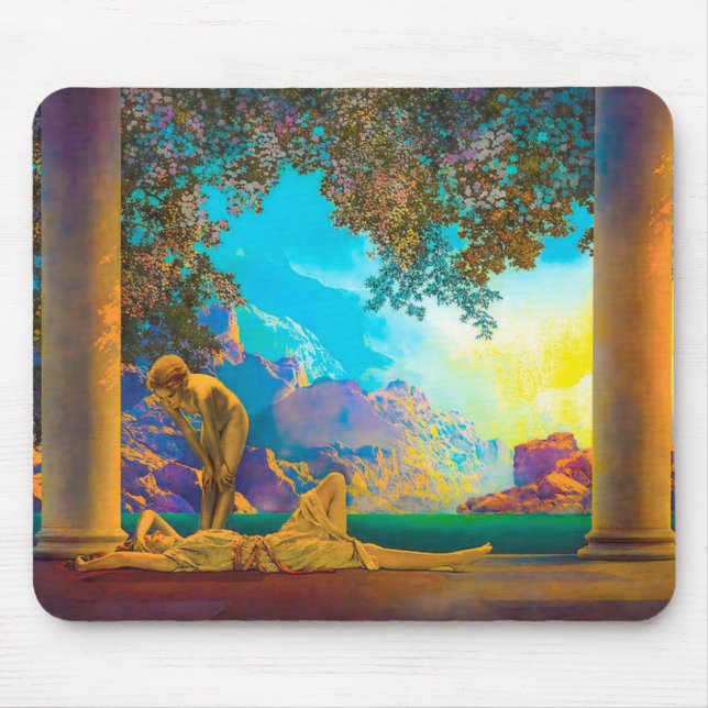 Daybreak Maxfield Parrish Mouse Mat (Front)