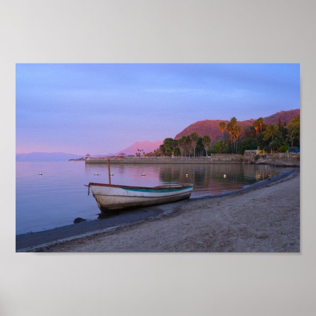 Daybreak on Lake Chapala Shores Poster (Front)