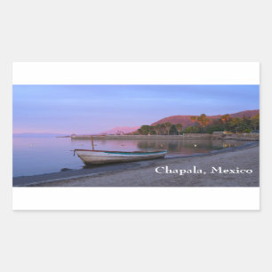 Daybreak on Lake Chapala Shores Rectangular Sticker