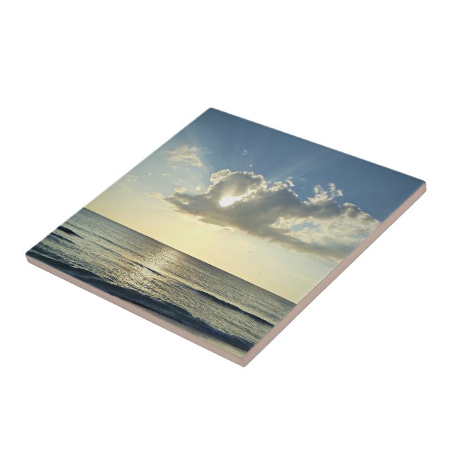 Daybreak Over the Open Water Tile (Side)