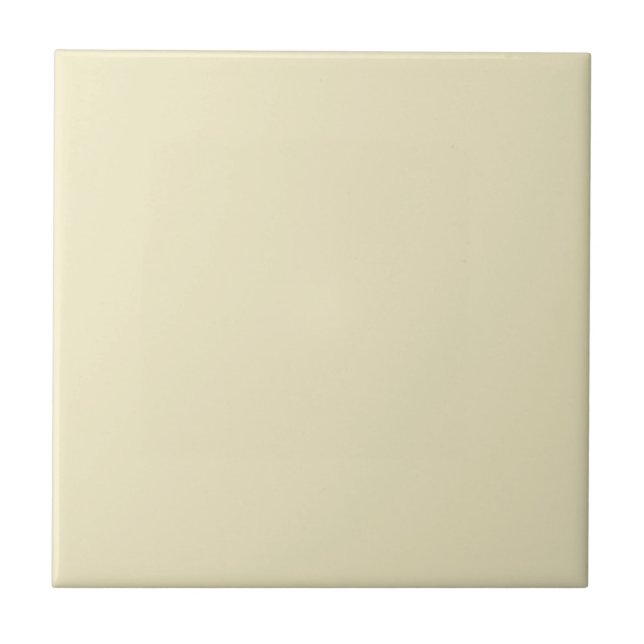 Daybreak Pale Yellow Square Kitchen and Bathroom Tile (Front)
