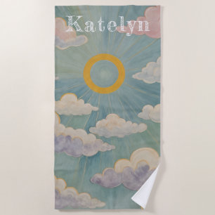 Daybreak's Embrace Personalised Beach Towel