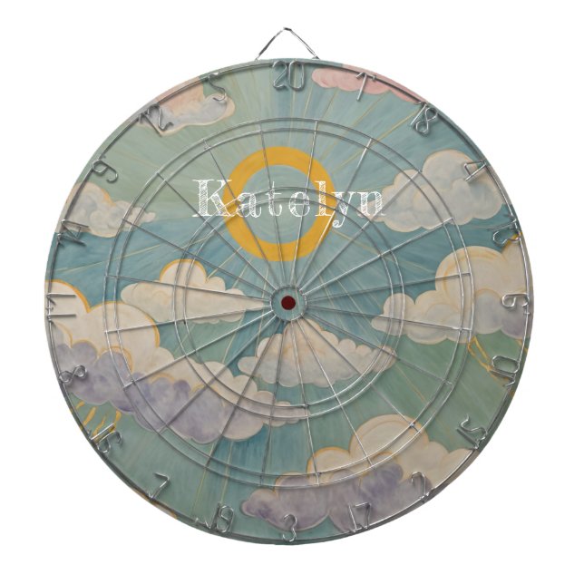 Daybreak's Embrace Personalised Dartboard (Front)