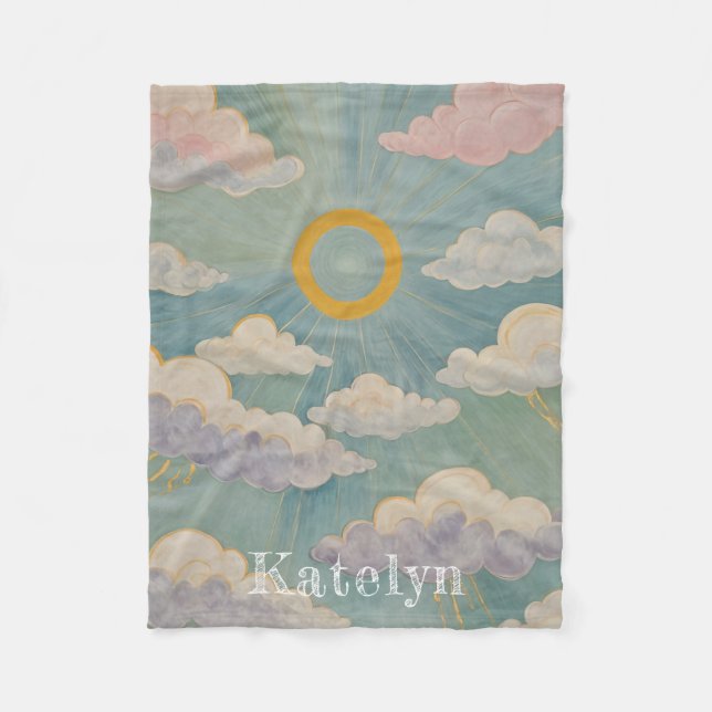 Daybreak's Embrace Personalised Fleece Blanket (Front)