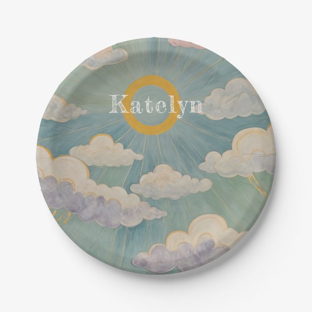 Daybreak's Embrace Personalised Paper Plate (Front)
