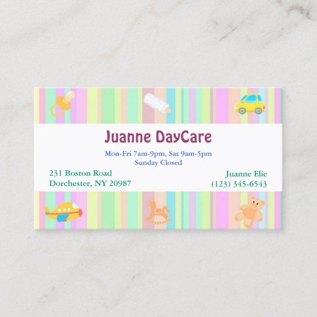 Daycare Business Card (Front)