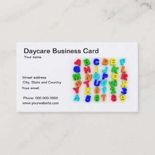 Daycare business card