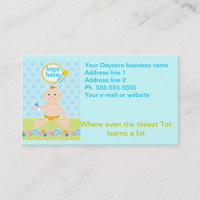 Daycare business cards (Front)